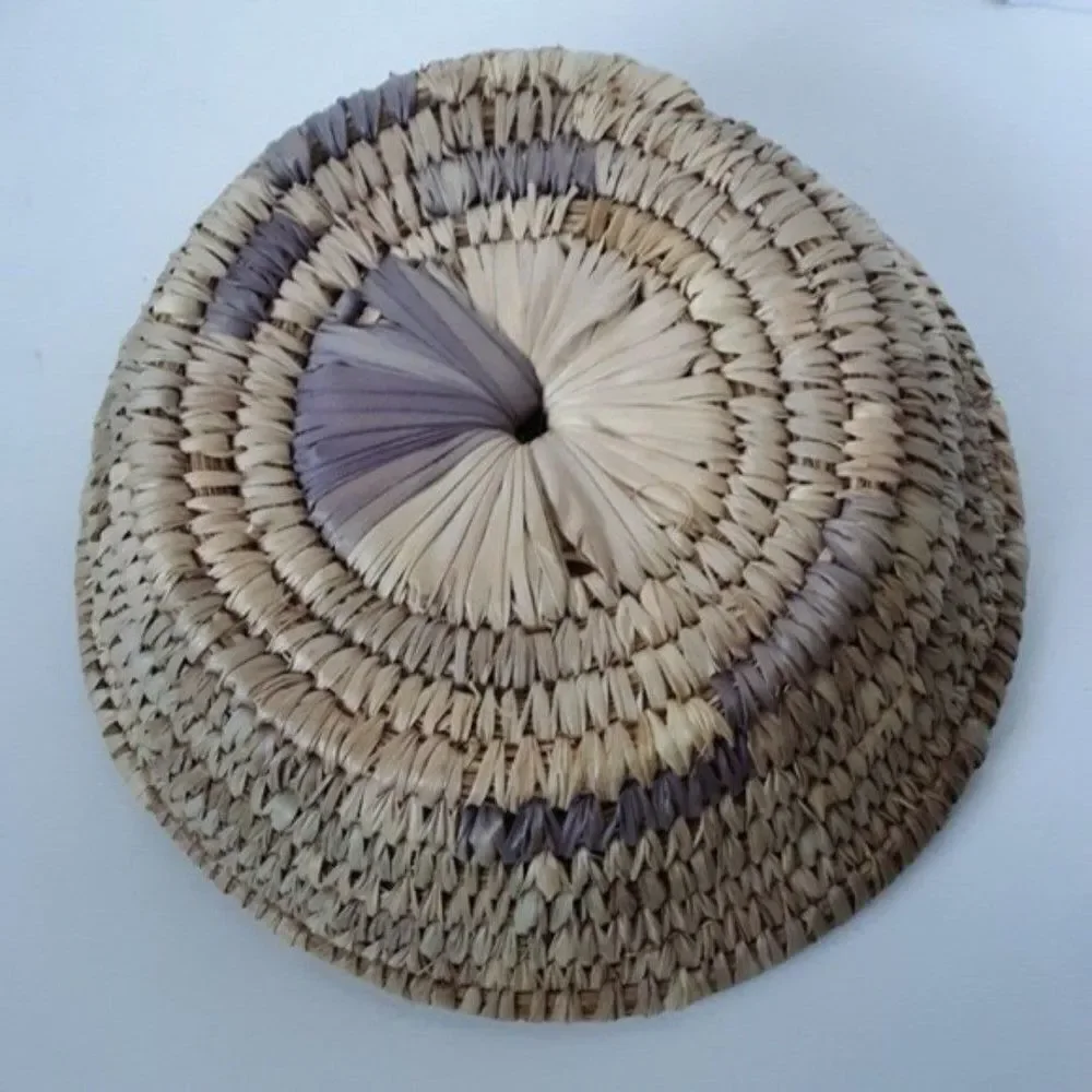 Bohemian Style Vintage Wicker Basket Wall Hanging Decor
